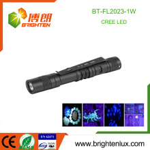 Factory Bulk Sale 1*AA Battery Operated Pocket Small Mini Power Curing Gel Aluminum 1W led uv Torch Pen